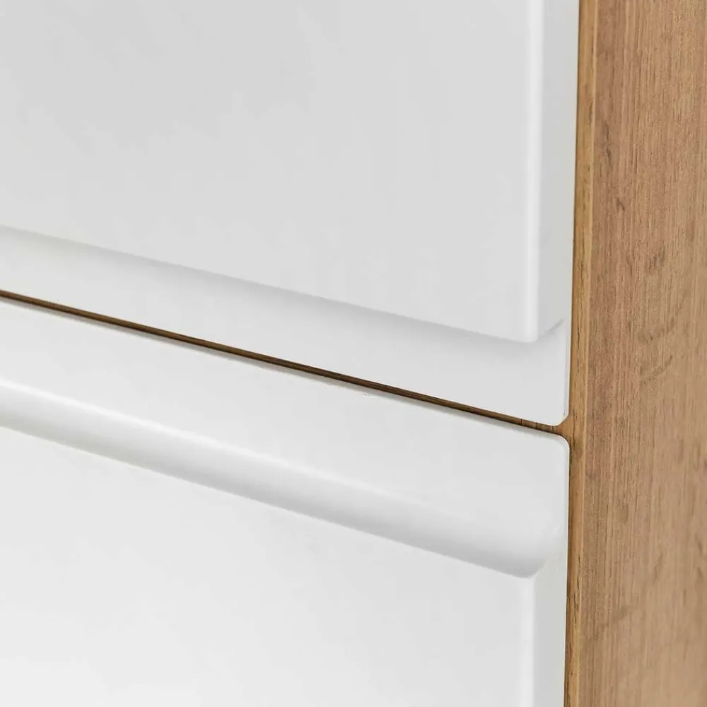 Wohnen Schränke<Badezimmer Hochschrank breit mit drei Türen - Eight