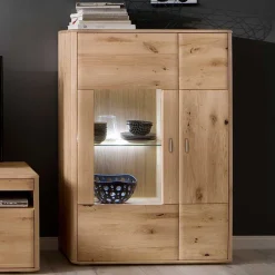 Wohnen Highboards<Balkeneiche Highboard 2-türig - Destal