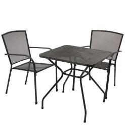Wohnen Sitzgruppe<Balkonmöbel Set in Anthrazit - Coritanta (dreiteilig)