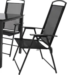Wohnen Sitzgruppe<Balkon-Tischgruppe für 4 Personen - Crimas (fünfteilig)