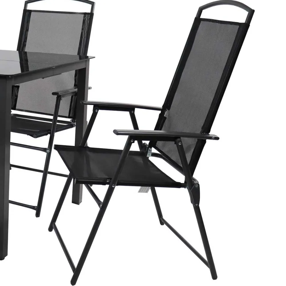 Wohnen Sitzgruppe<Balkon-Tischgruppe für 4 Personen - Crimas (fünfteilig)