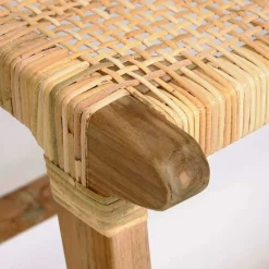 Wohnen Sitzbank<Bank aus Rattan Geflecht & Teak Holz - Thani