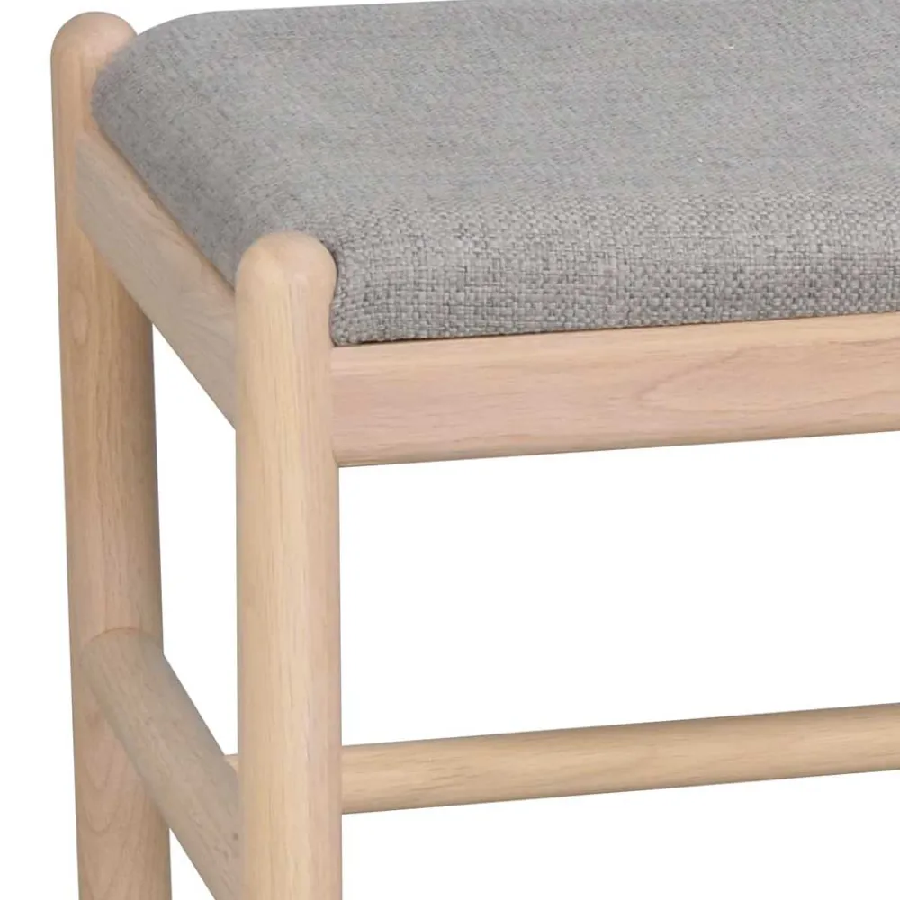 Wohnen Sitzbank<Bank mit einem Sitzplatz in Whitewash Eiche - Ulvinzo