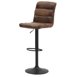 Wohnen Hocker<Barstühle in Braun Microfaser - Mivoje (2er Set)