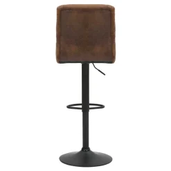 Wohnen Hocker<Barstühle in Braun Microfaser - Mivoje (2er Set)