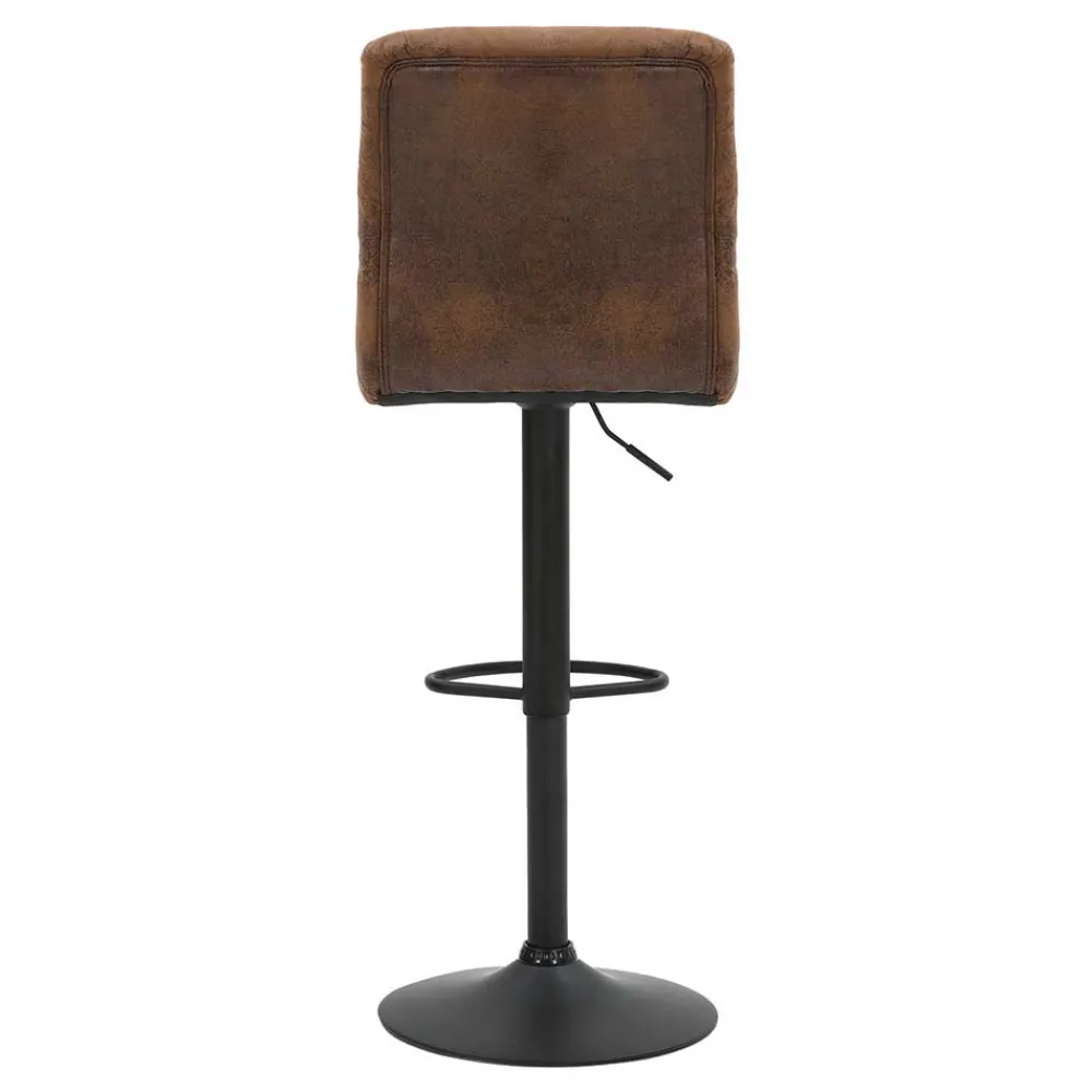 Wohnen Hocker<Barstühle in Braun Microfaser - Mivoje (2er Set)