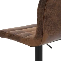 Wohnen Hocker<Barstühle in Braun Microfaser - Mivoje (2er Set)
