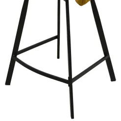 Wohnen Hocker<Barstühle mit Armlehnen in Ocker Samt - Betria (2er Set)