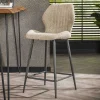 Wohnen Hocker<Barstuhl in Beige Boucle - Maja (2er Set)