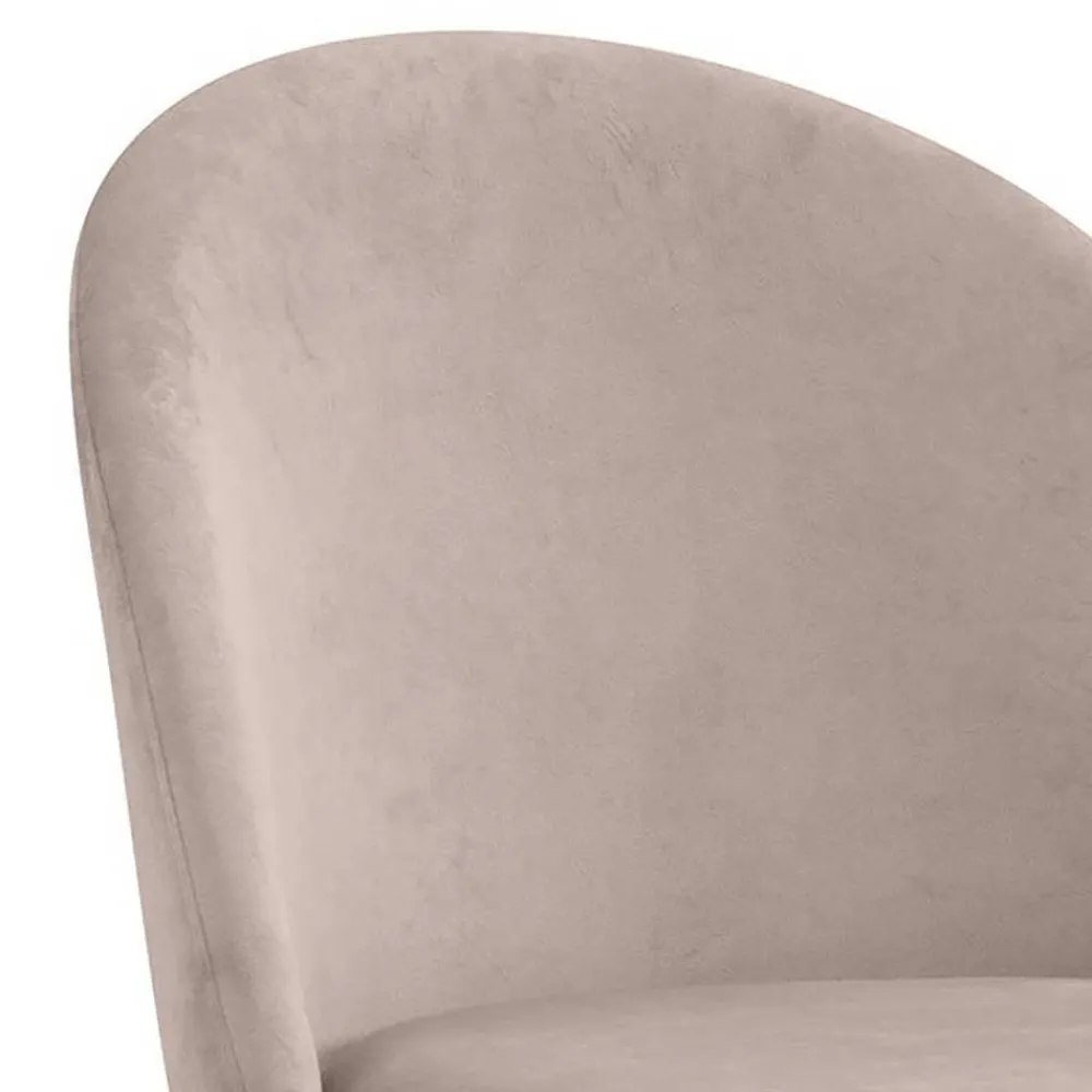 Wohnen Hocker|Stühle<Barstuhl in Beige und Gold - Furcios (2er Set)