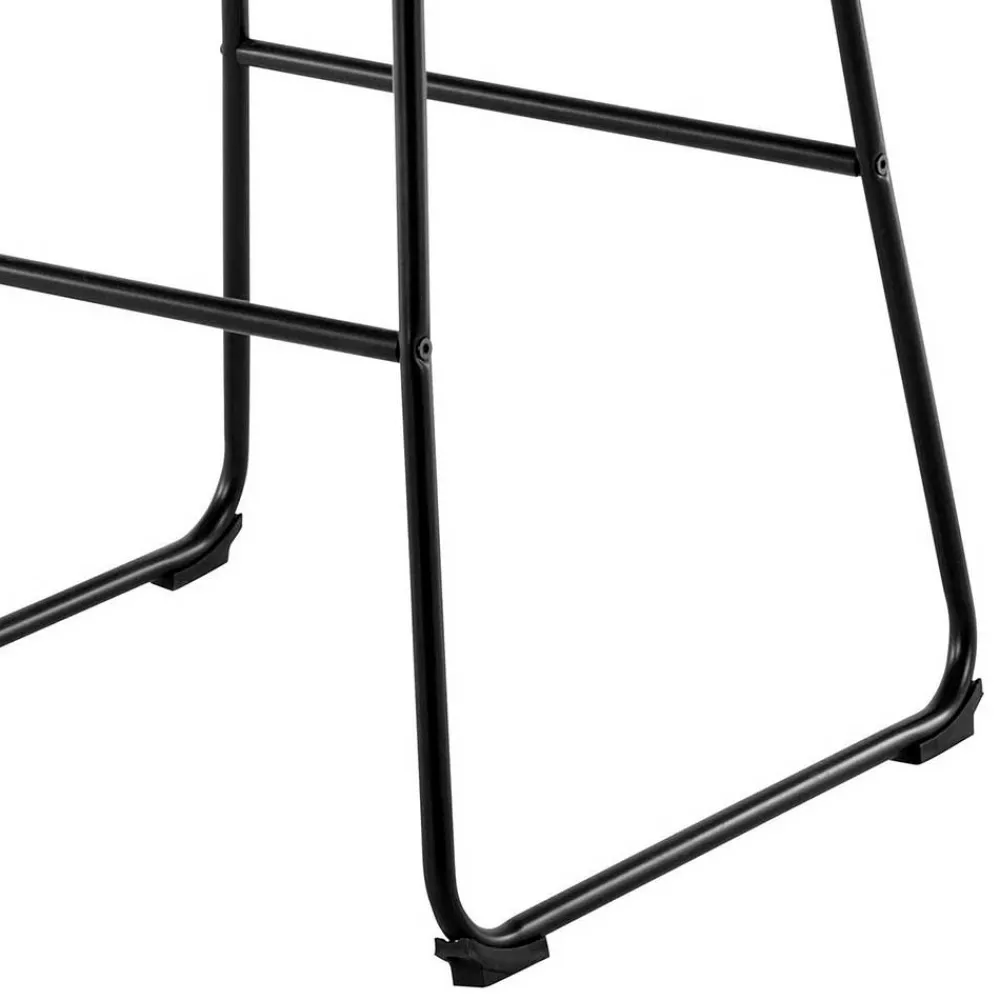 Wohnen Hocker<Barstuhl in Grau und Schwarz - Cavanna (2er Set)