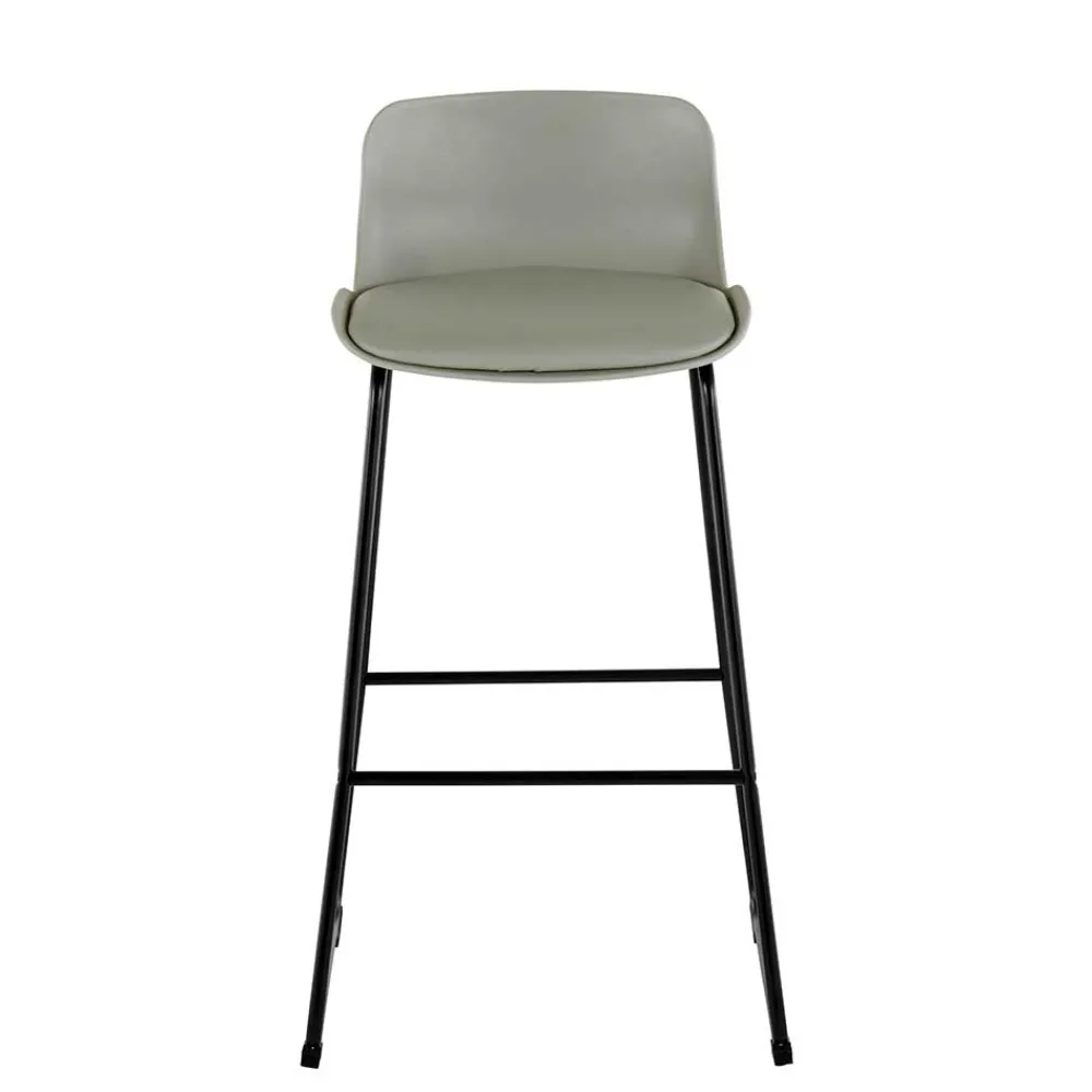 Wohnen Hocker<Barstuhl in Grau und Schwarz - Cavanna (2er Set)