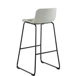 Wohnen Hocker<Barstuhl in Grau und Schwarz - Cavanna (2er Set)