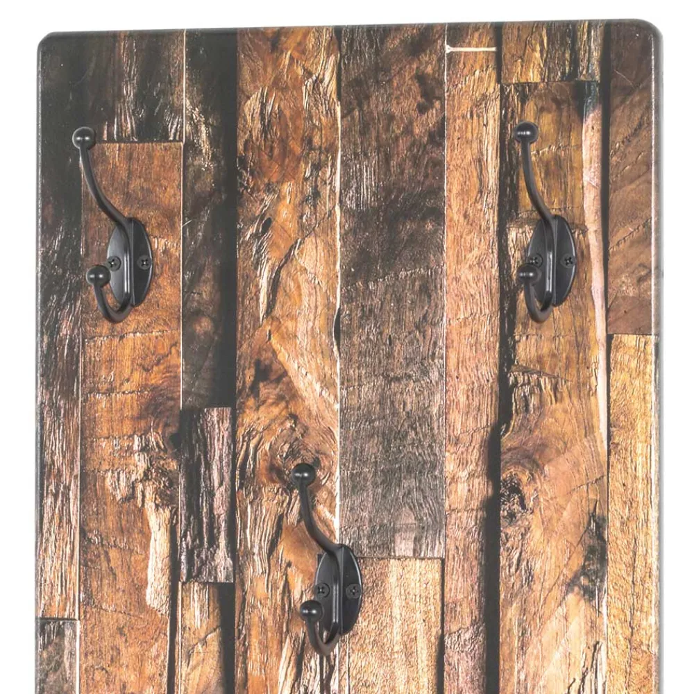 Wohnen Garderoben<Bedruckte Garderobe im Vintage Holz Dekor - Cuyano