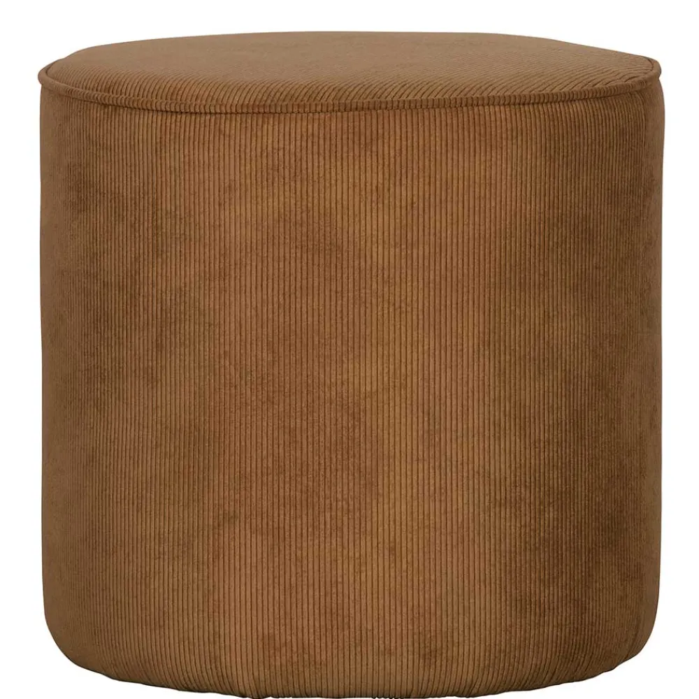Wohnen Hocker<Beistellhocker aus Cord in Honigfarben - Sumatra