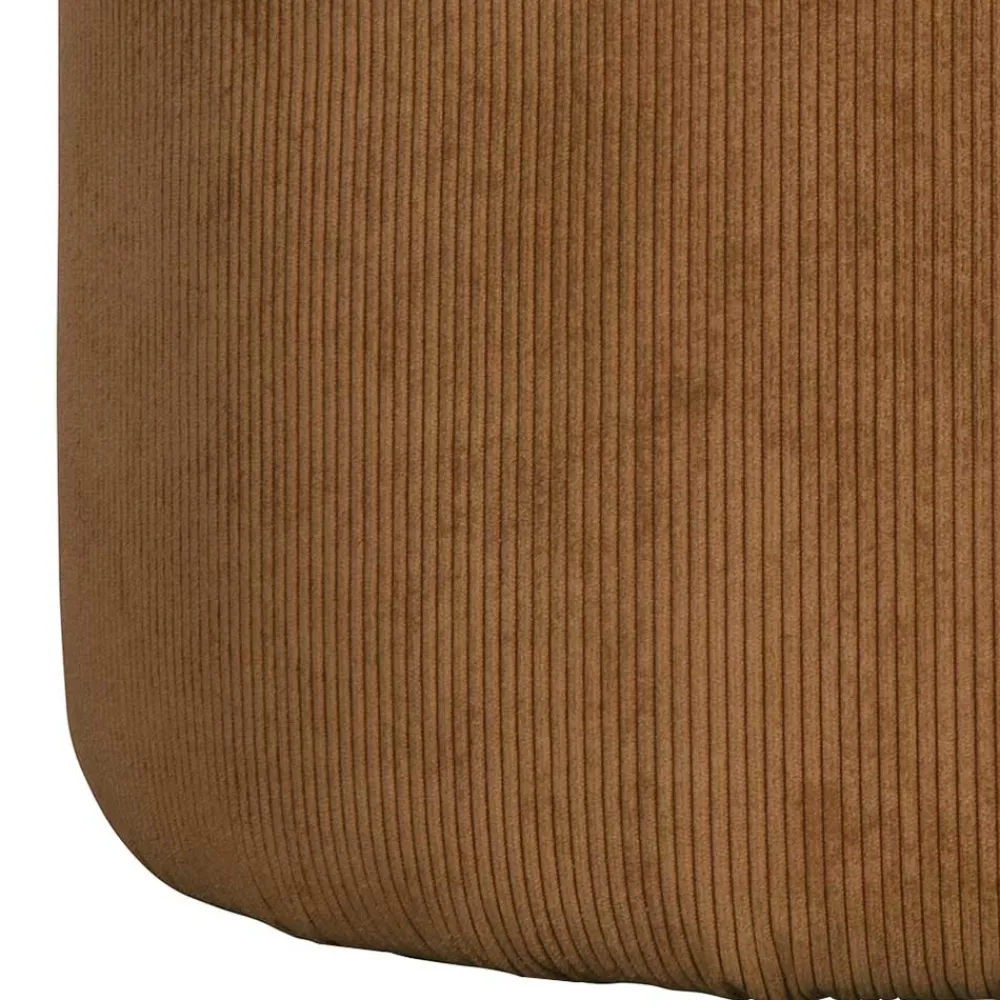Wohnen Hocker<Beistellhocker aus Cord in Honigfarben - Sumatra