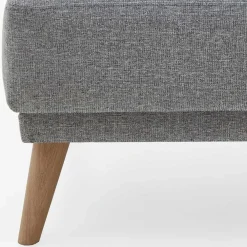 Wohnen Hocker<Beistellhocker aus Strukturstoff Grau - Lyanez