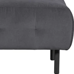 Wohnen Hocker<Beistellhocker in Dunkelgrau Samtbezug - Pingdong