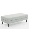 Wohnen Hocker<Beistellhocker in Offwhite Stoffbezug - Udessa