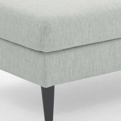 Wohnen Hocker<Beistellhocker in Offwhite Stoffbezug - Udessa