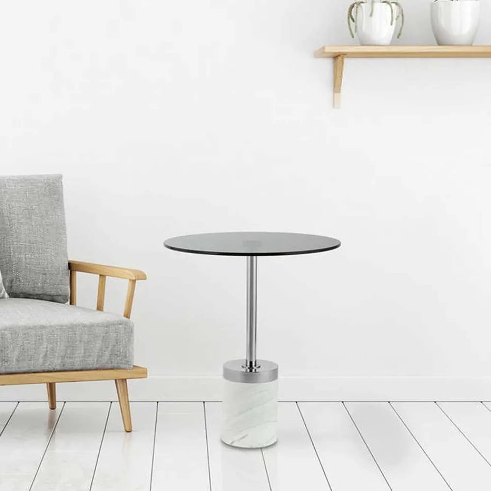 Wohnen Tische<Beistelltisch aus Rauchglas - Lania