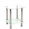 Wohnen Tische<Beistelltisch mit zwei Glasplatten 40x46x40 cm - Ubinus