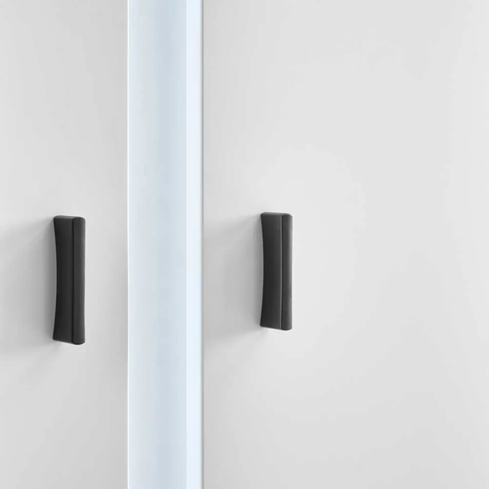 Wohnen Wohnwände<Beleuchtete Design TV Wohnwand in Weiß - Tirol (vierteilig)