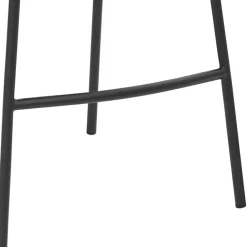 Wohnen Hocker<Bequemer Barstuhl in Anthrazit & Schwarz - Ambrogio