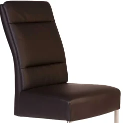 Wohnen Sessel|Stühle<Bequemer Polsterstuhl in Braun - Rick (2er Set)