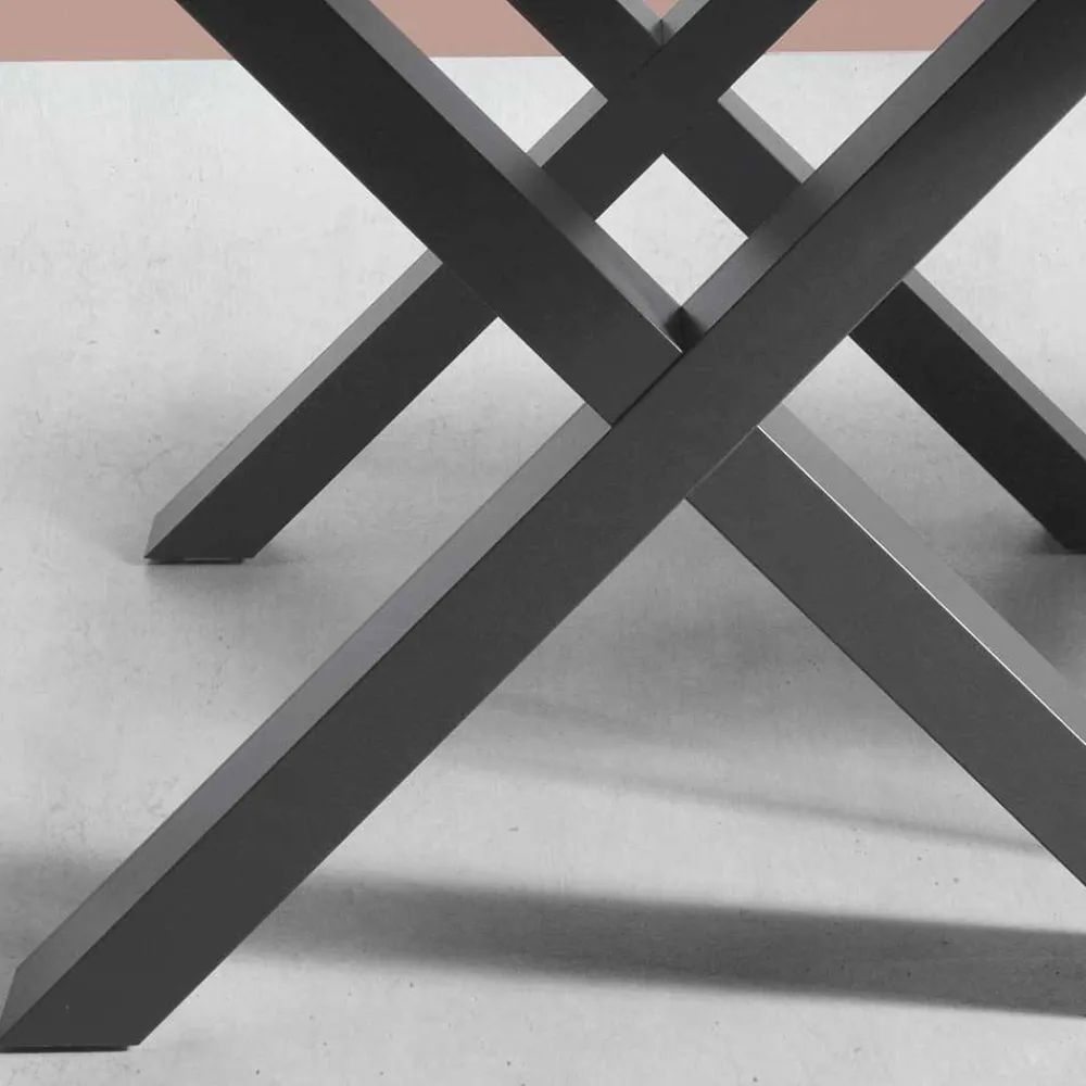 Wohnen Tische<Betonoptik Ausziehtisch mit zwei Einlegeplatten - Relisa