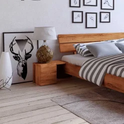 Wohnen Betten<Bett Alcarizora aus Kernbuche Massivholz