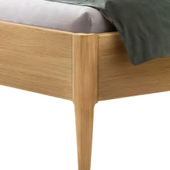 Wohnen Betten<Bett aus Massivholz Eiche Hell - Borna