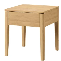 Wohnen Betten<Bett aus Massivholz Eiche Hell - Borna