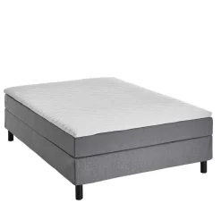 Wohnen Betten<Bett für Dachschrägen in Grau & Schwarz - Esmeraldino