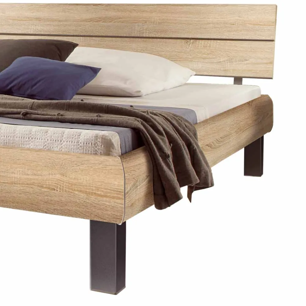 Wohnen Betten<Bett Fulia mit geteiltem Kopfteil