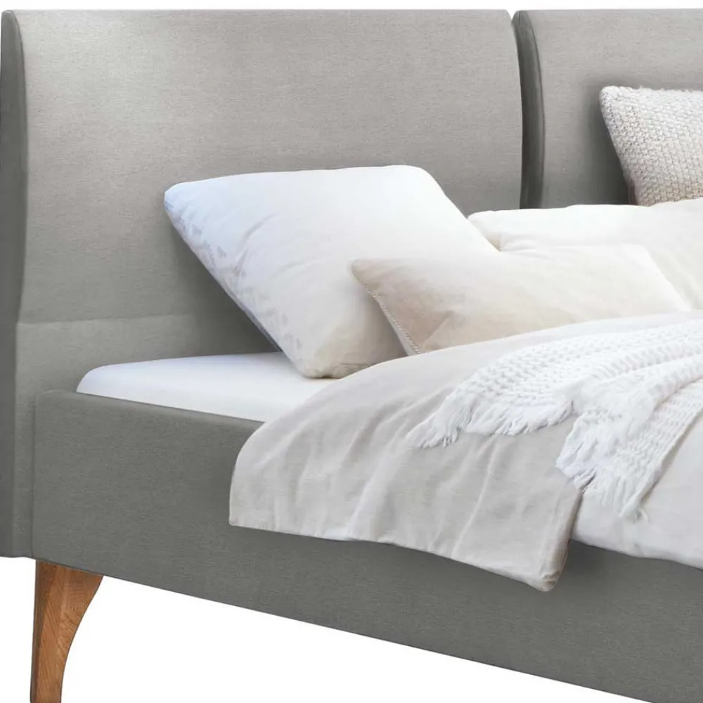 Wohnen Betten<Bett im Skandinavischen Stil in Grau - Zeilo