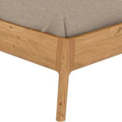 Wohnen Betten<Bett mit Nachtkonsolen aus Wildeiche - Grenadys (dreiteilig)