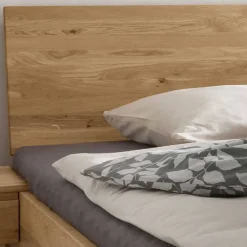 Wohnen Betten<Bett mit vier Schubladen aus Wildeiche - Zennian (dreiteilig)