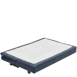 Wohnen Betten|Sofas<Bettcouch in Dunkelblau mit Eiche - Mattys