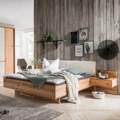 Wohnen Betten<Bettgestell & Nachtkommoden Set - Krofun (dreiteilig)