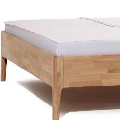 Wohnen Betten<Bettgestell aus Holz Wildeiche Honig - Nicono