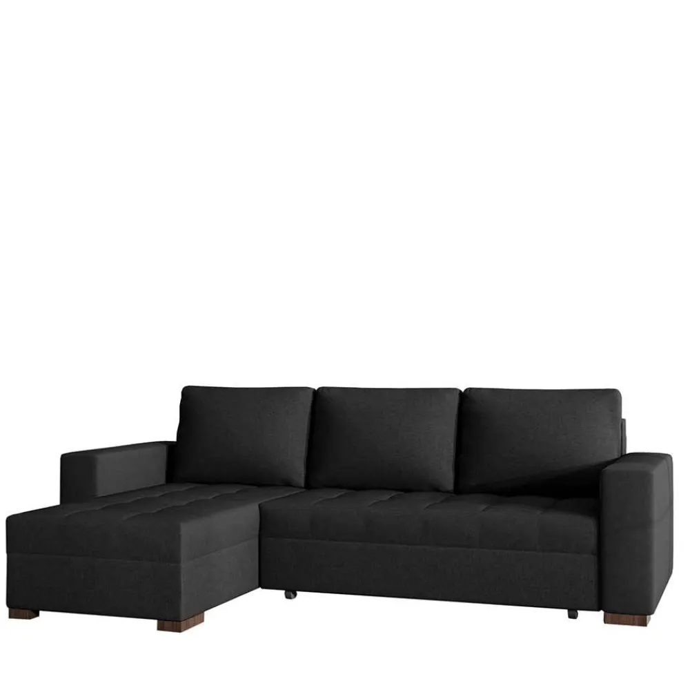 Wohnen Betten|Sofas<Bettsofa in Schwarzbraun Stoffbezug - Zyret