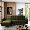 Wohnen Betten|Sofas<Bettsofa Polsterecke in Oliv Grün - Joshua