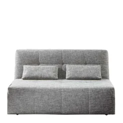 Wohnen Sofas|Betten<Bettsofa zum Ausklappen in hellem Silbergrau - Tropez
