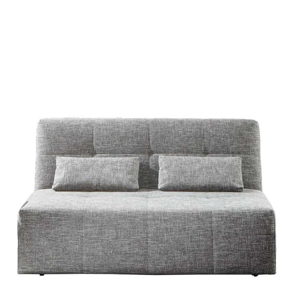 Wohnen Sofas|Betten<Bettsofa zum Ausklappen in hellem Silbergrau - Tropez