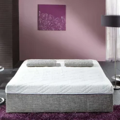 Wohnen Sofas|Betten<Bettsofa zum Ausklappen in hellem Silbergrau - Tropez