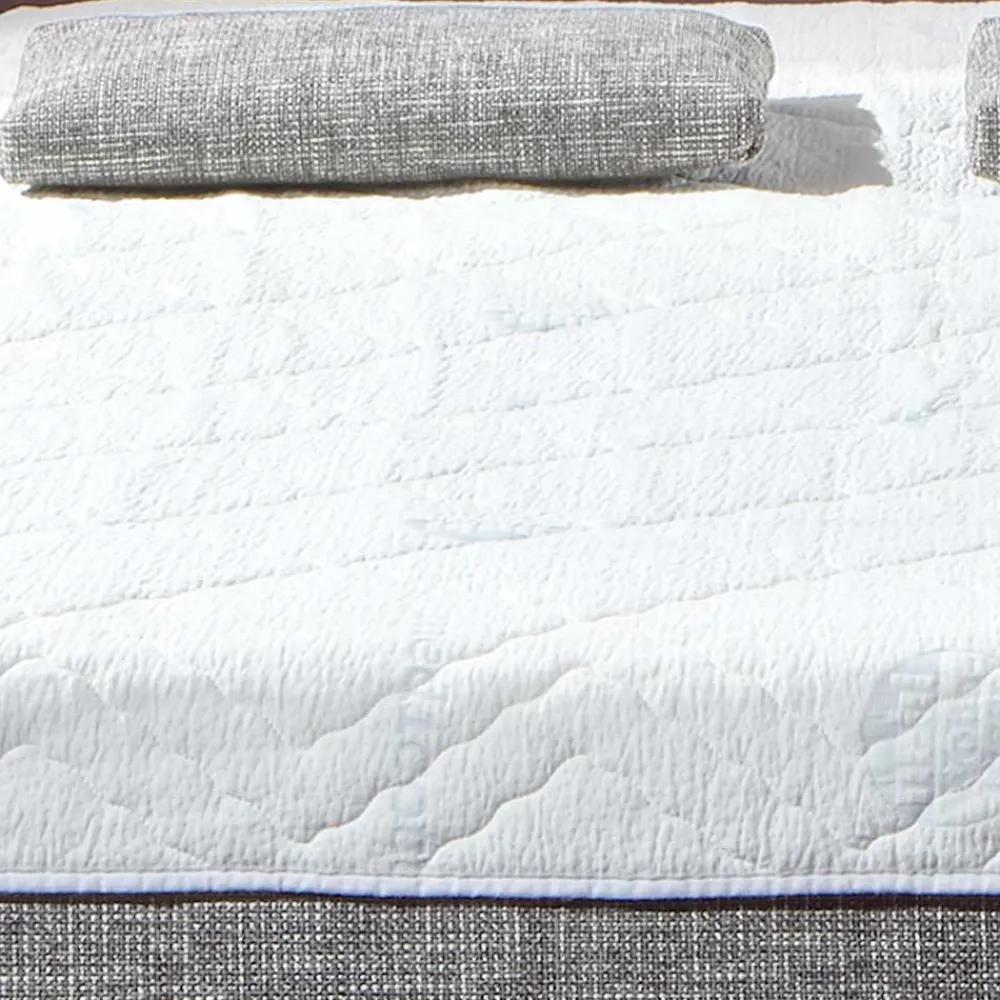 Wohnen Sofas|Betten<Bettsofa zum Ausklappen in hellem Silbergrau - Tropez