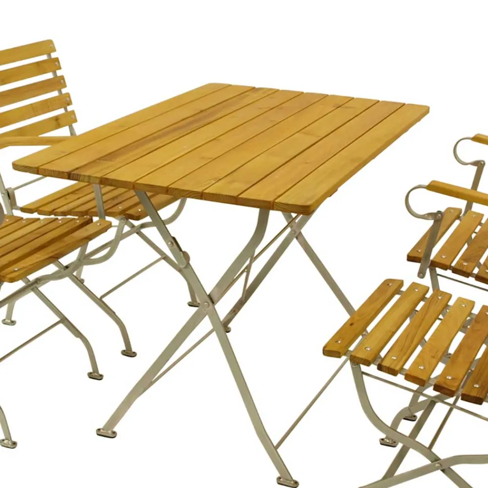Wohnen Sitzgruppe<Biergarten Tisch & Armlehnenstühle - Contencia (fünfteilig)