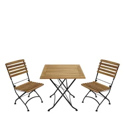 Wohnen Sitzgruppe<Biergarten Tischgruppe für 2 Personen - Amyos (dreiteilig)
