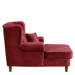 Wohnen Sessel<Big Sessel in Rot Samtvelours - Simple